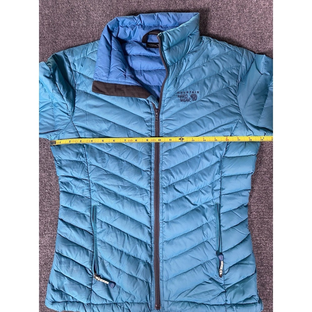 Mountain Hardware Down Puffer Jacket Women's Size S Teal Lightweight‎ Packable - Picture 2 of 10